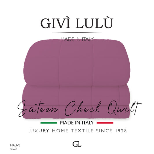 Check Quilt Winter - MAUVE