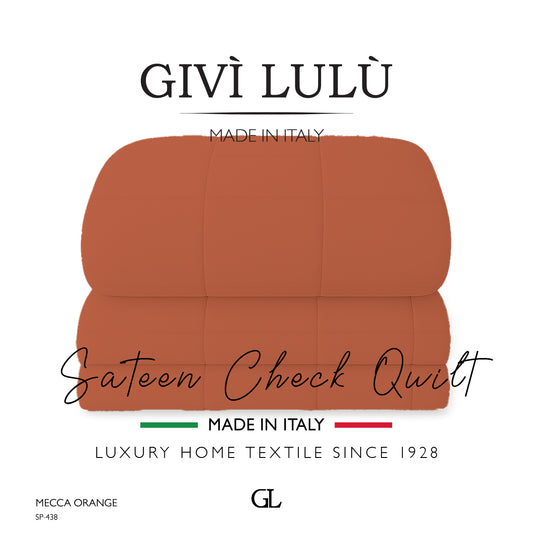 Check Quilt Winter - MECCA ORANGE
