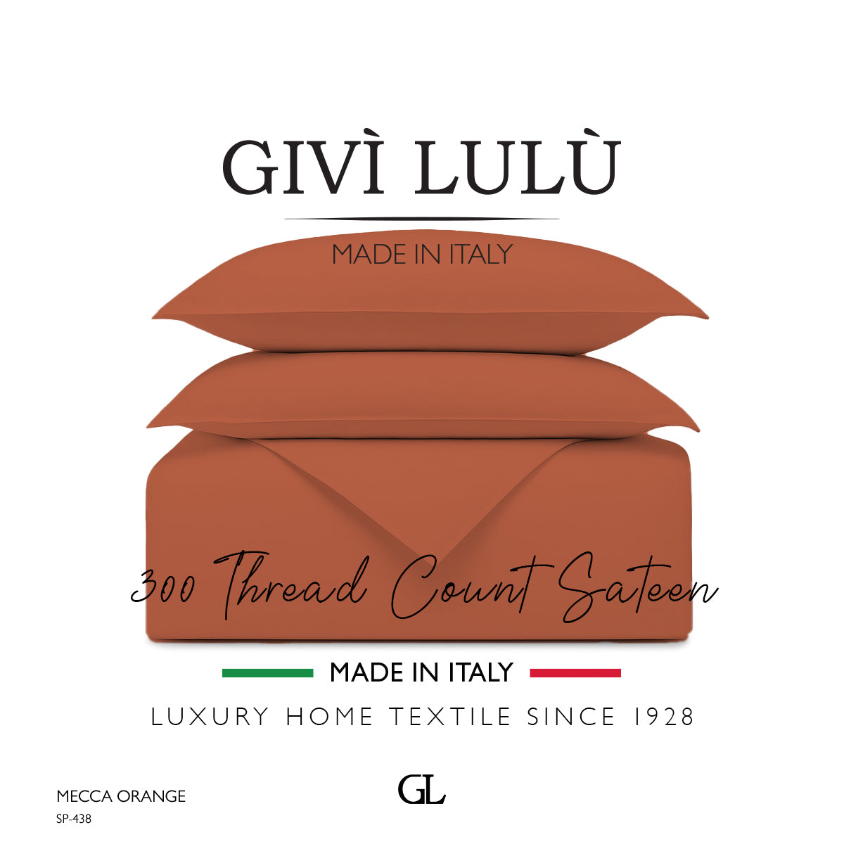 Solid 300 Thread Count - mecca orange