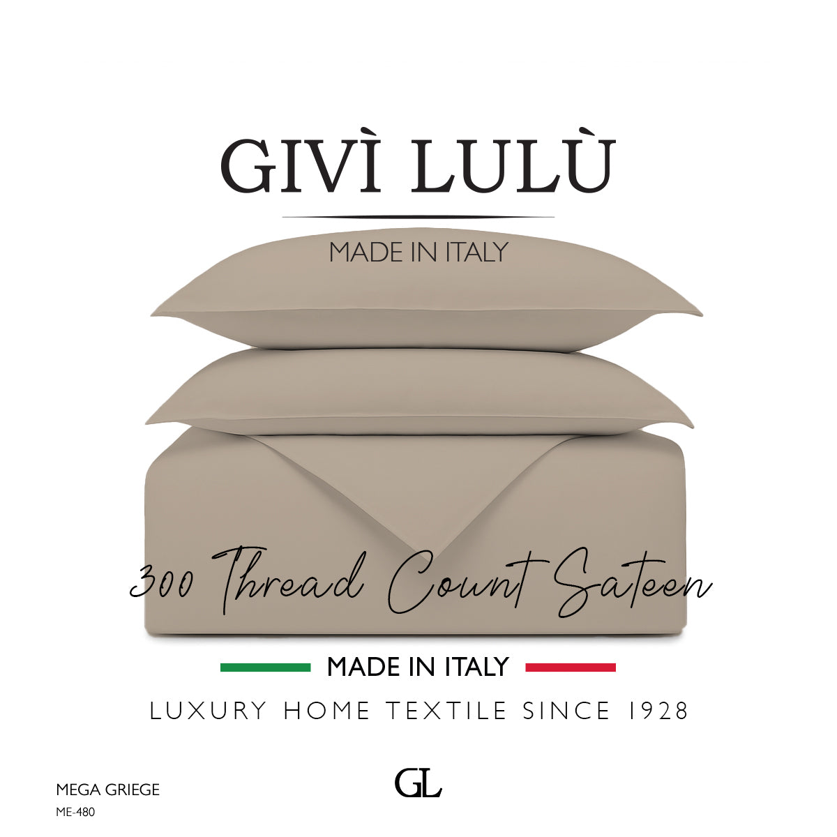 Solid 300 Thread Count - mega griege