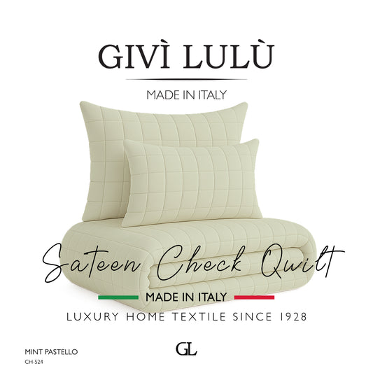 Check Quilt Mid Season - mint pastello