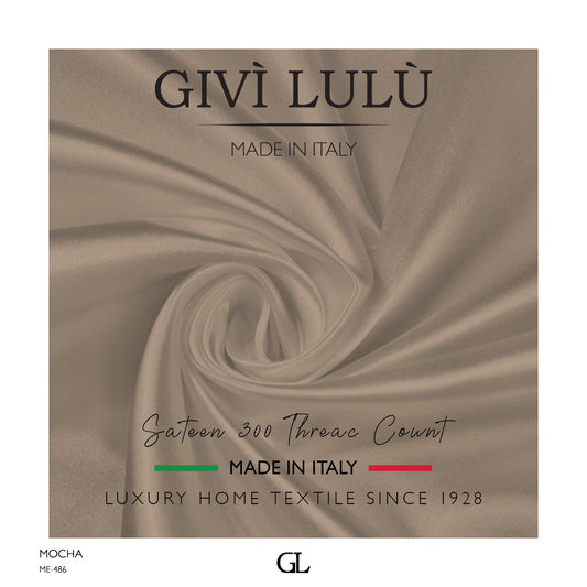 300 Thread Count Sateen Fabrics - MOCHA