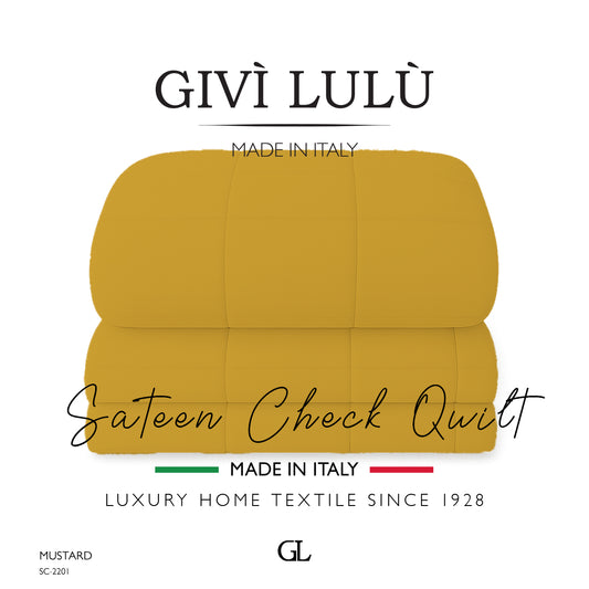 Check Quilt Winter - MUSTARD
