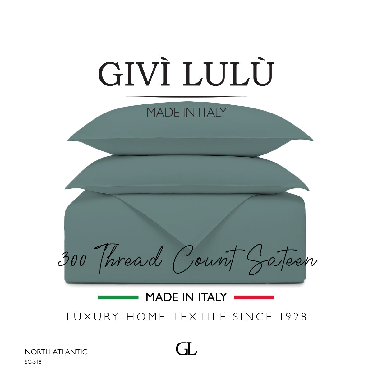 Solid 300 Thread Count - north atlantic