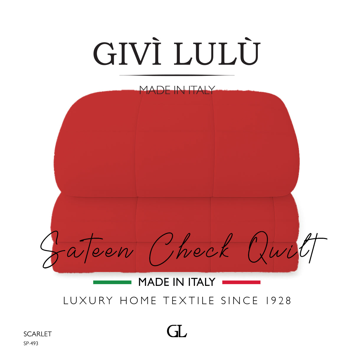 Check Quilt Winter - scarlet