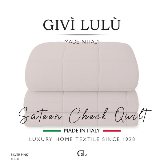Check Quilt Winter - SILVER PINK