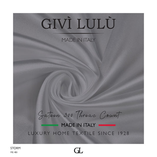300 Thread Count Sateen Fabrics - STORM
