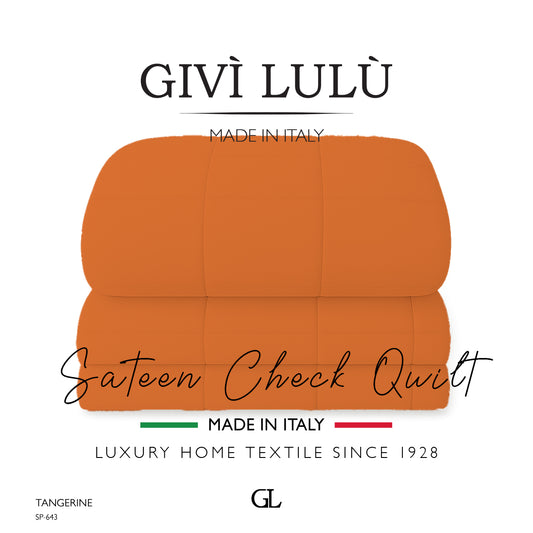 Check Quilt Winter - TANGERINE