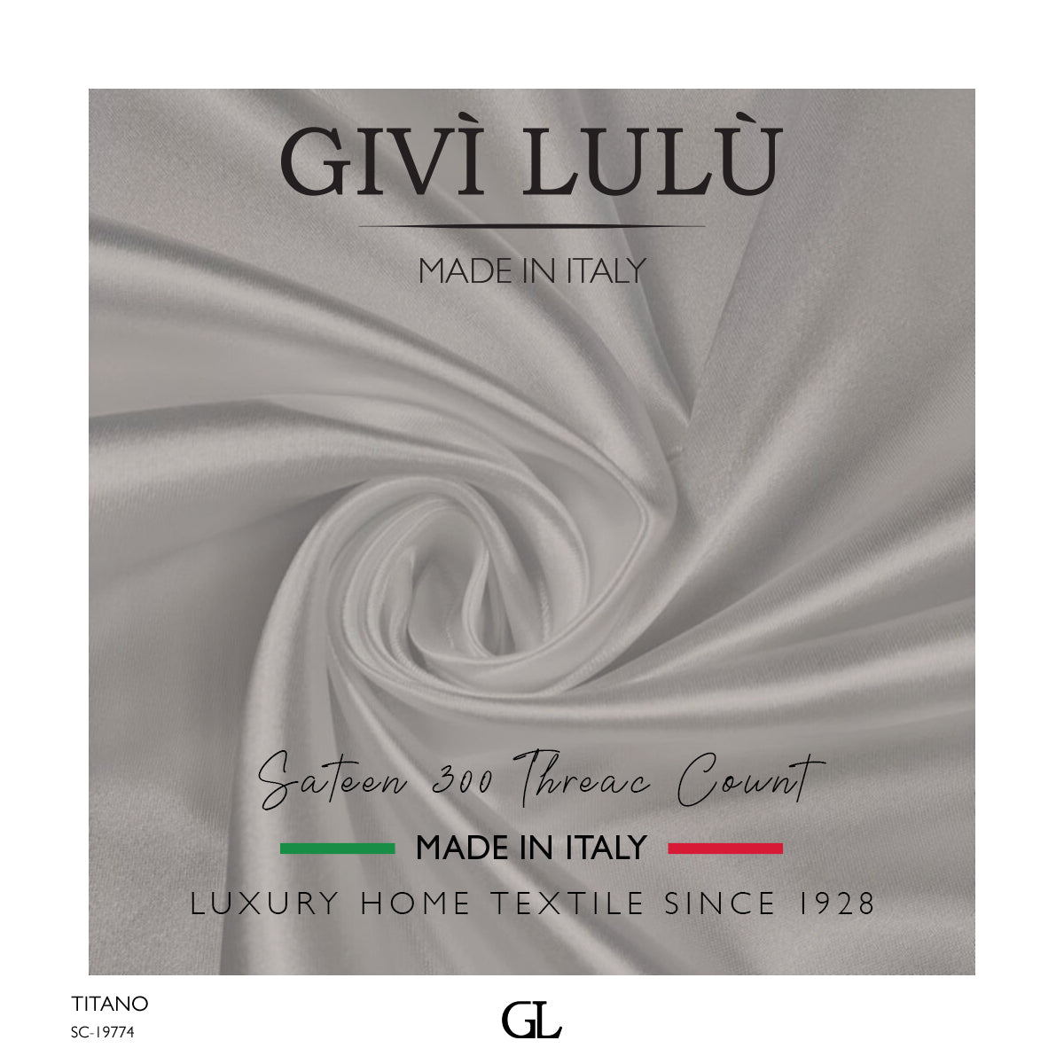 300 Thread Count Sateen Fabrics - titano