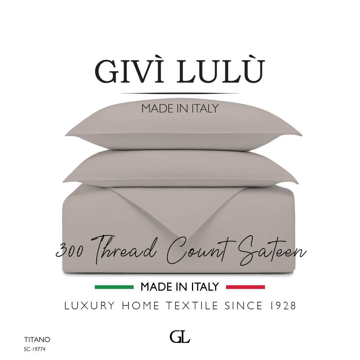 Solid 300 Thread Count - thala grigio