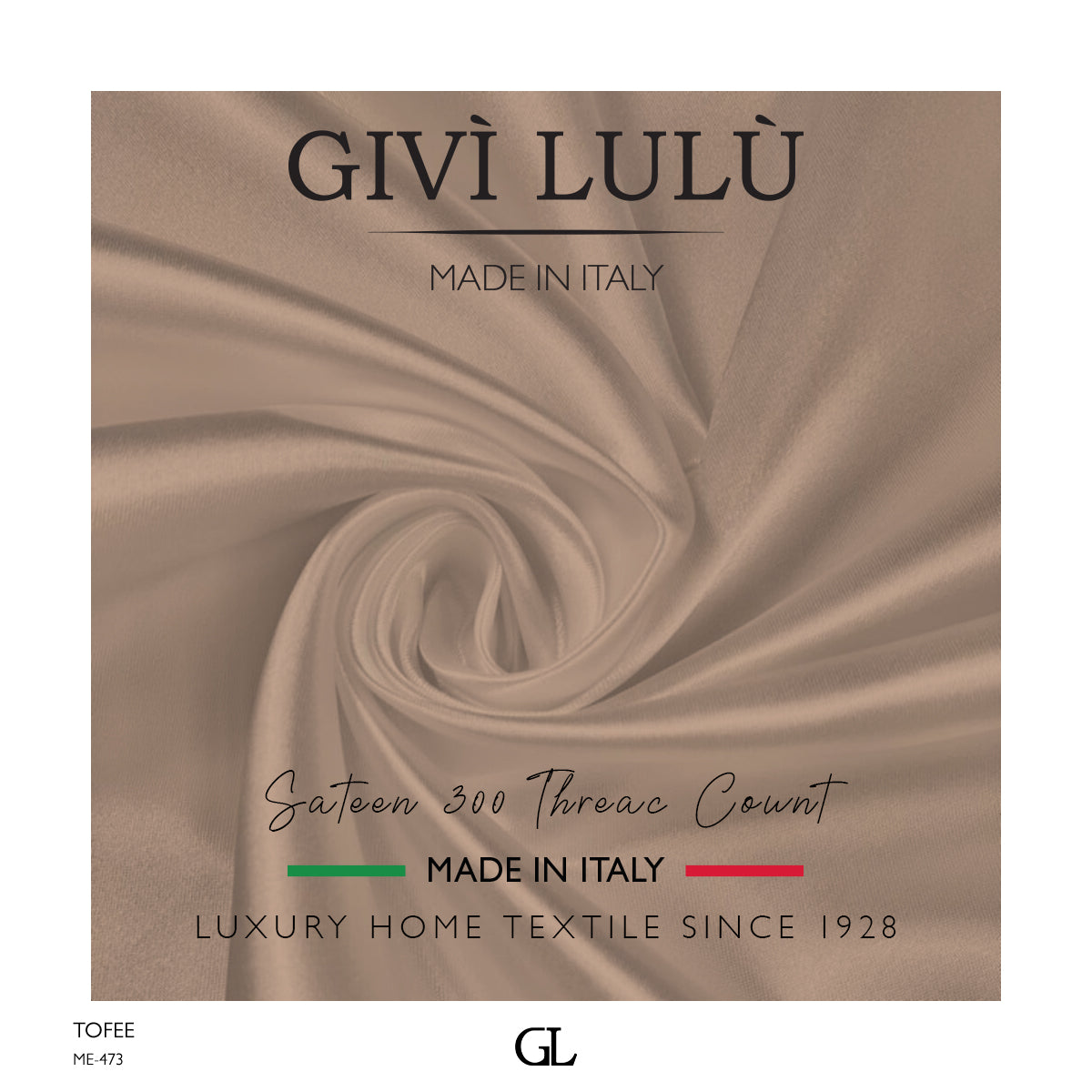 300 Thread Count Sateen Fabrics - TOFEE