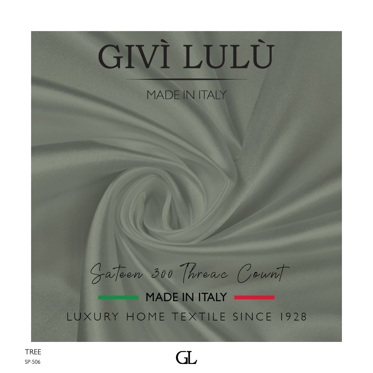 300 Thread Count Sateen Fabrics - TREE