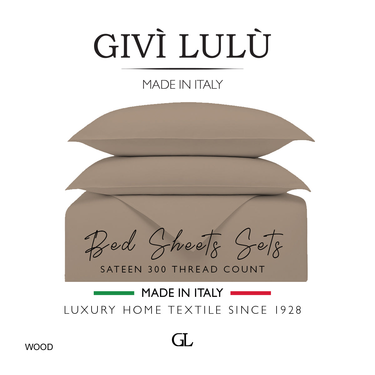 Solid 300 Thread Count - wood